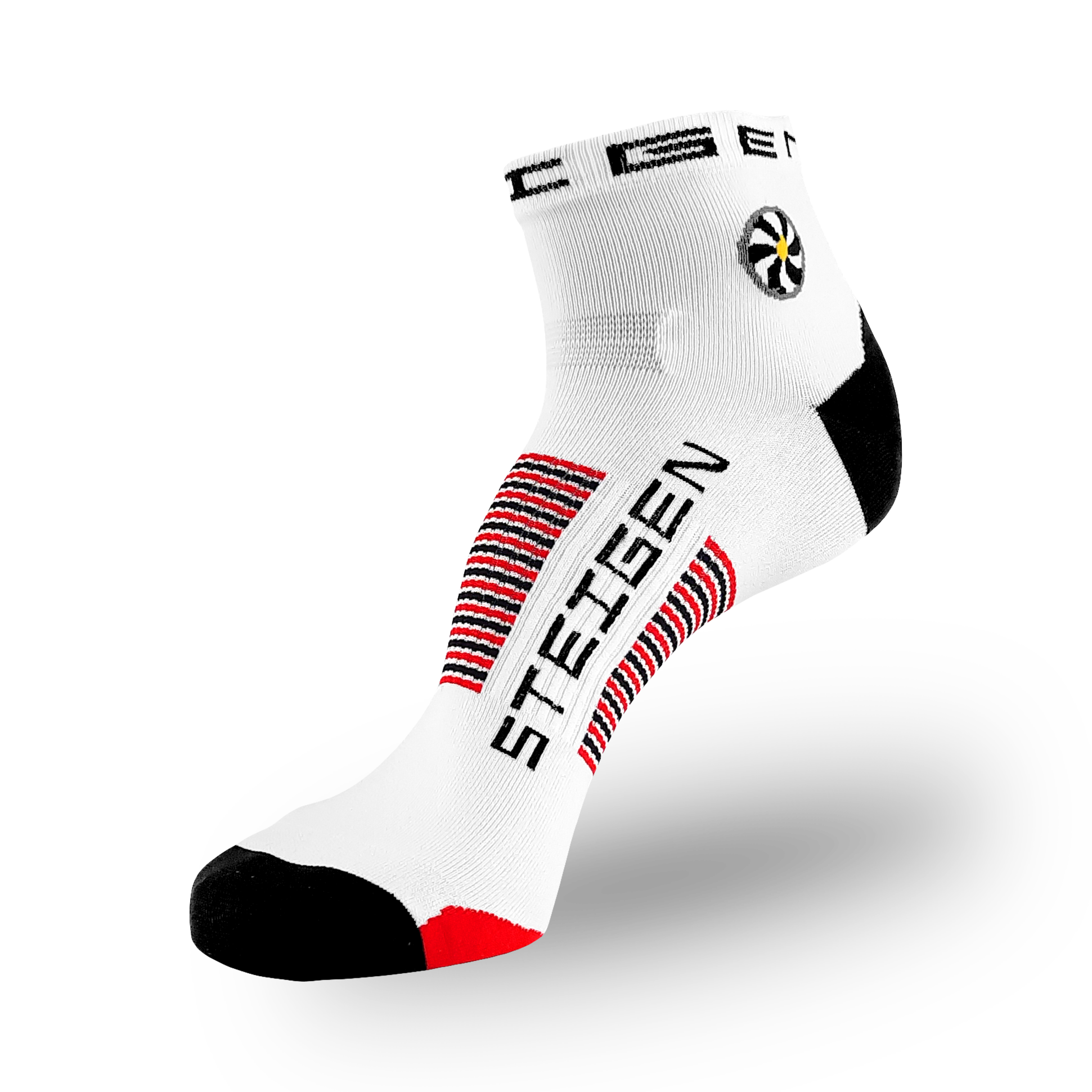 Big Foot (Size 12+ Only) White Running Socks ¼ Length