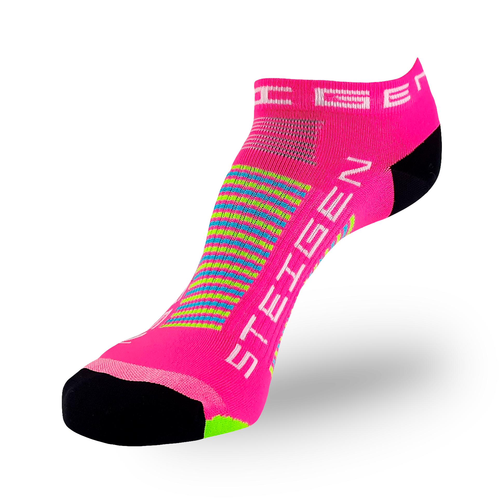 Pink Tutti Frutti Running Socks Zero Length