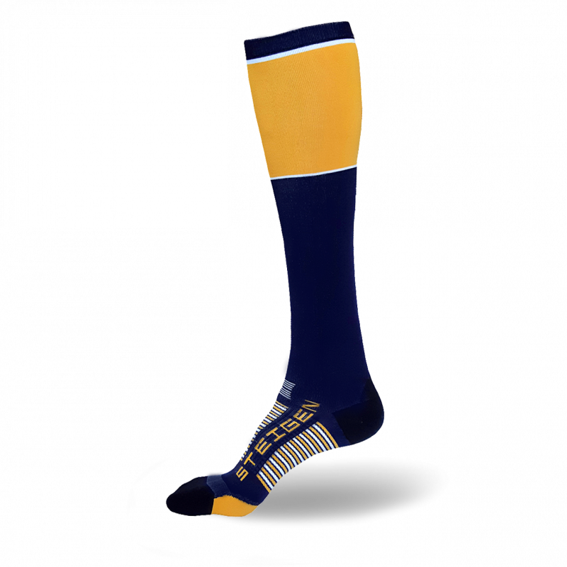 Navy Running Socks Full Length