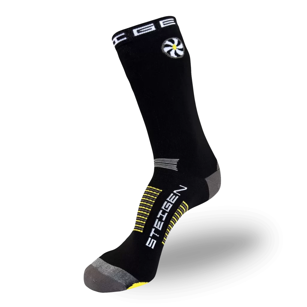 Big Foot (Size 12+ Only) Black Running Socks ¾ Length